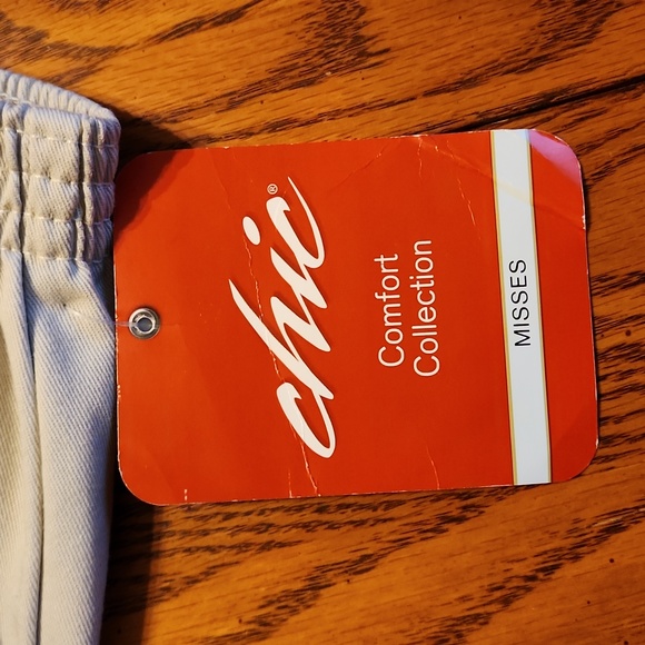 Chic Pull On Elastic Waist Tan Pants - Picture 5 of 8